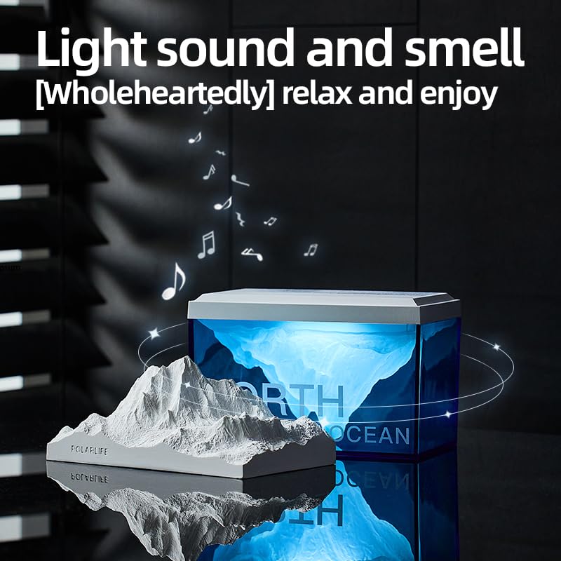 DAILOU Aroma Diffusers for Essential Oils with Bluetooth Speaker and Light, 3 in 1 Essential Oil