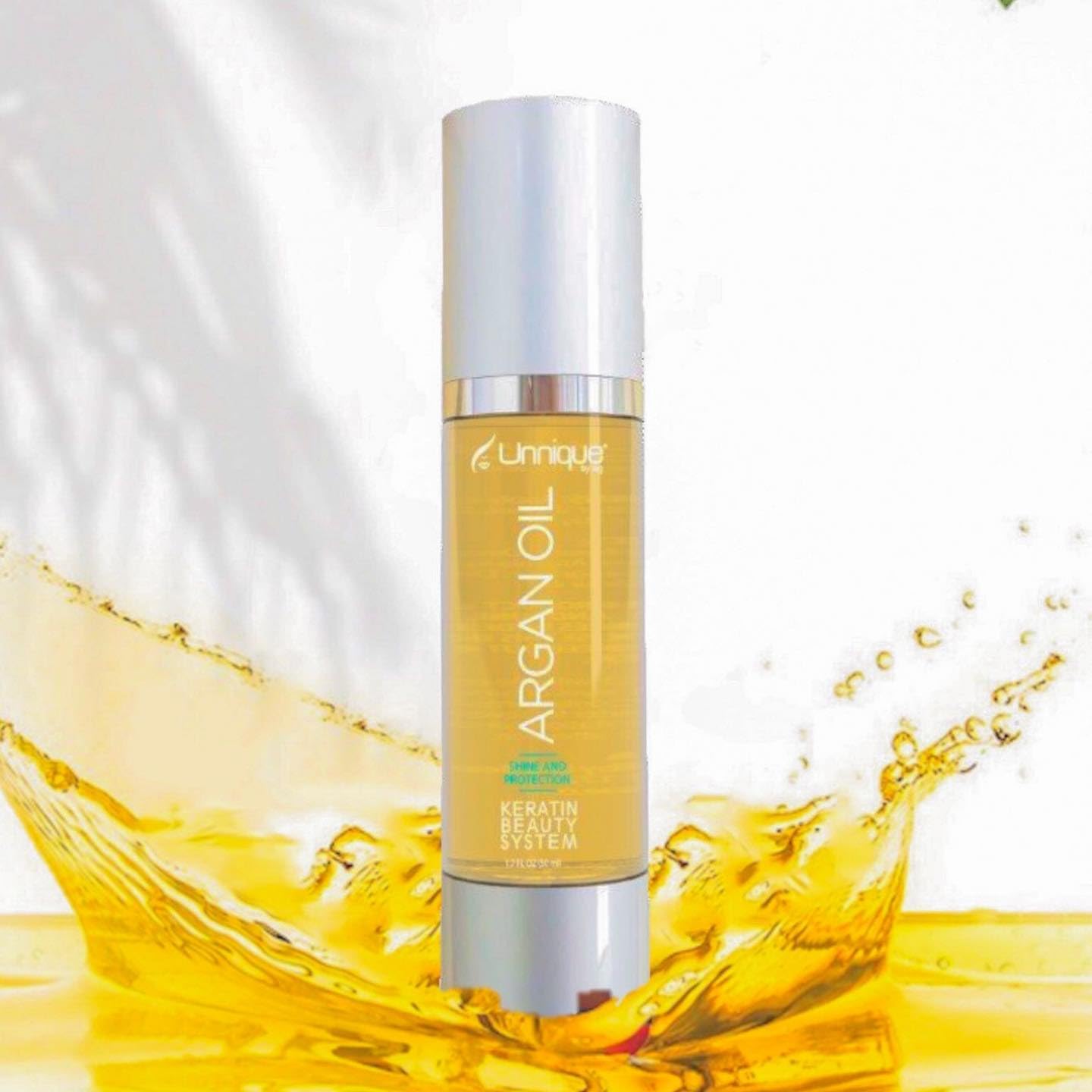UNNIQUE Pure Argan Oil for Hair - Hair Serum for Frizz Control, Instant Shine & Softness Argan Oil of Morocco for All Hair Types 1.7 FL OZ