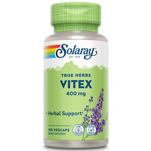 SOLARAY Vitex Whole Berry - 400 MG (100 Vegetarian Capsules)