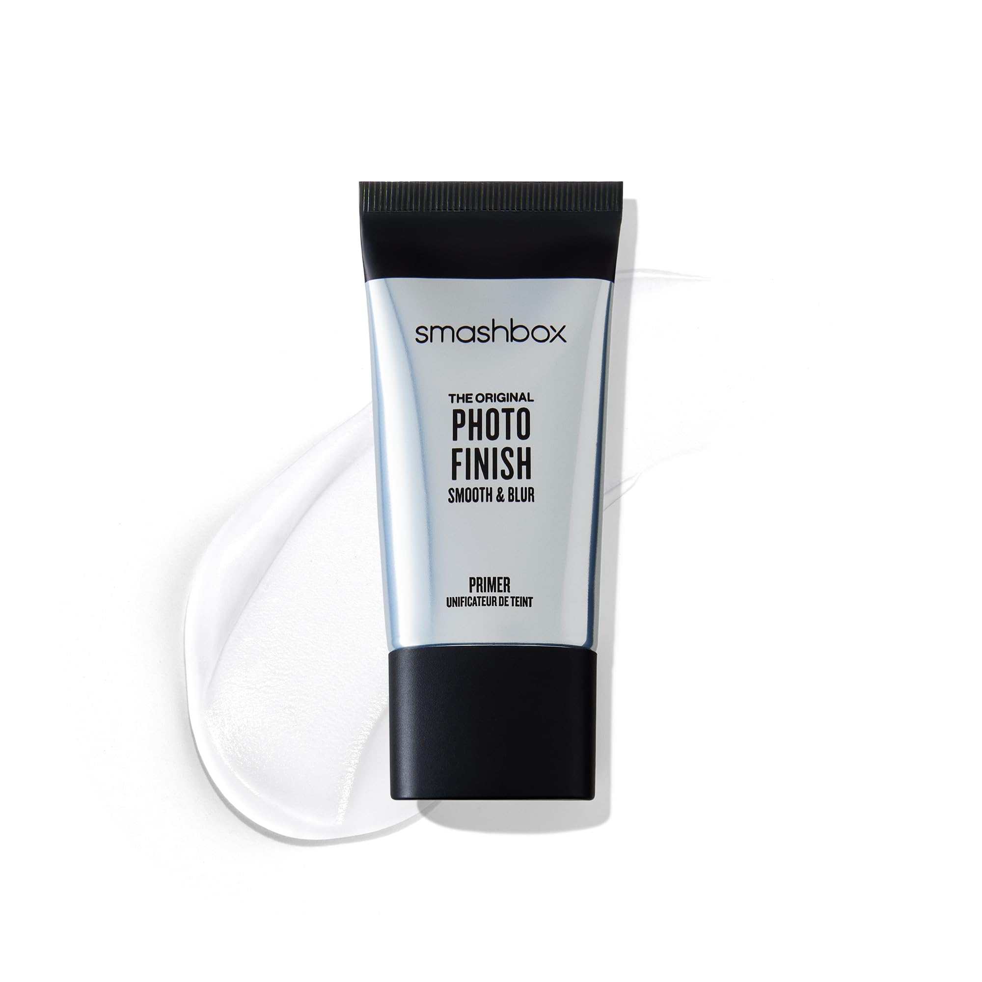 Smashbox Photo Finish Smooth & Blur Primer | Instantly Smooths Fine Lines and Pores for All Skin Types | Vitamins A & E Makeup Base with Blurring, Travel Size, 0.34 Fl Oz