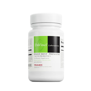 DAVINCI Labs Daily Best Prenatal with Probiotics - Prenatal Multivitamin & Multi-Mineral - Helps