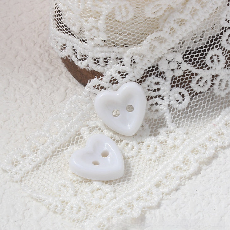 Cute Heart Eye Buttons Plastic Sewing Buttons for Clothes 20pcs Set