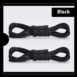 Waxed Round Shoelaces for Boots Durable Leather Shoe Laces 60–180cm