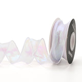 Fishtail Mesh Ribbon 4cm Colorful Wave Ribbon DIY Flower Bouquet Wrap
