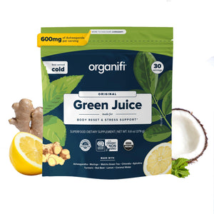 Organifi Green Juice - Powder Supplement with Organic Spirulina, Ashwagandha