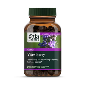 Gaia Herbs, Vitex Berry Vegan Liquid Phyto Capsules - PMS Support Supplement, Chaste Tree berry
