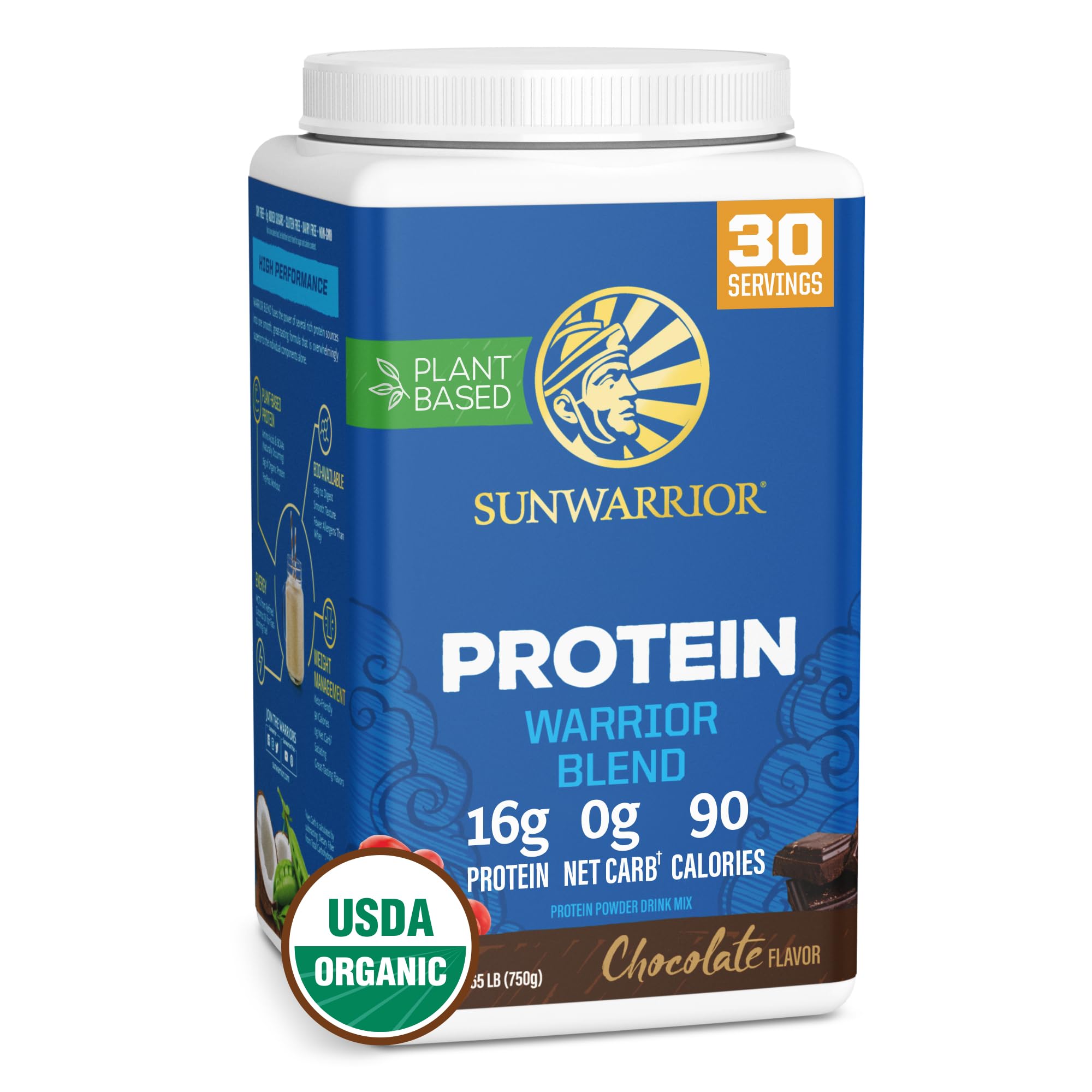 Vegan Organic Protein Powder Plant-based | BCAA Amino Acids Hemp Seed Soy 