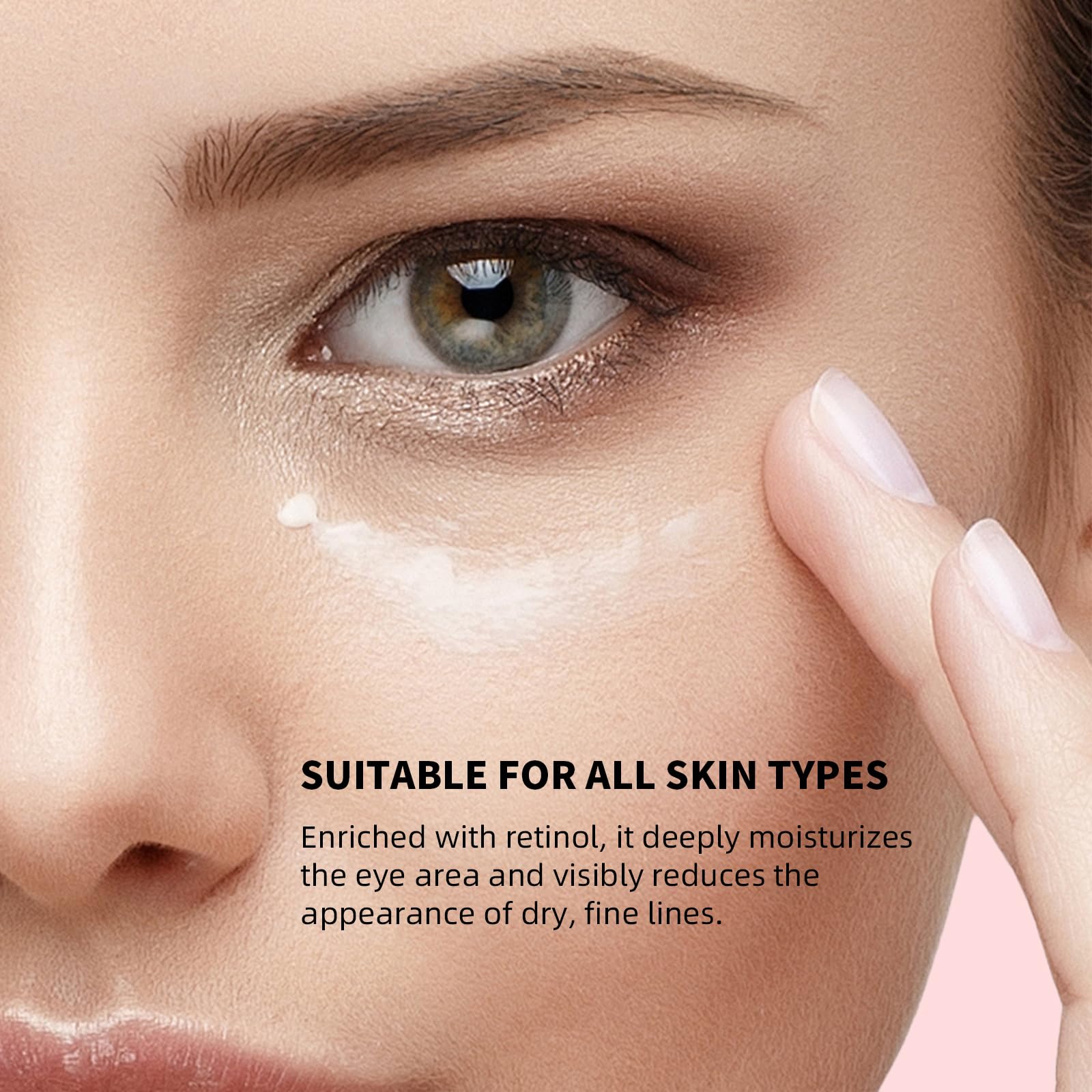 UJhay Retinol Eye Stick - Anti-Aging Eye Balm with Caffeine & Vitamin C for Dark Circles, Puffiness & Wrinkles - Hydrating Under-Eye Stick