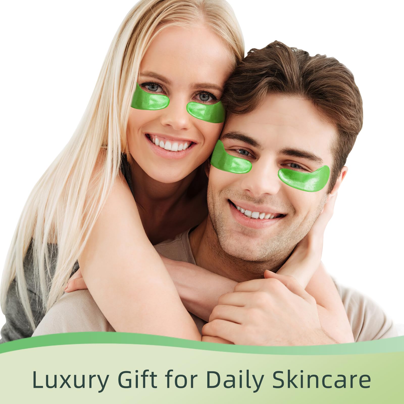 USTELIR Aloe Vera Under Eye Patches - 40 Pairs - Soothing Eye Mask for Puffy Eyes, Dark Circles & Hydration