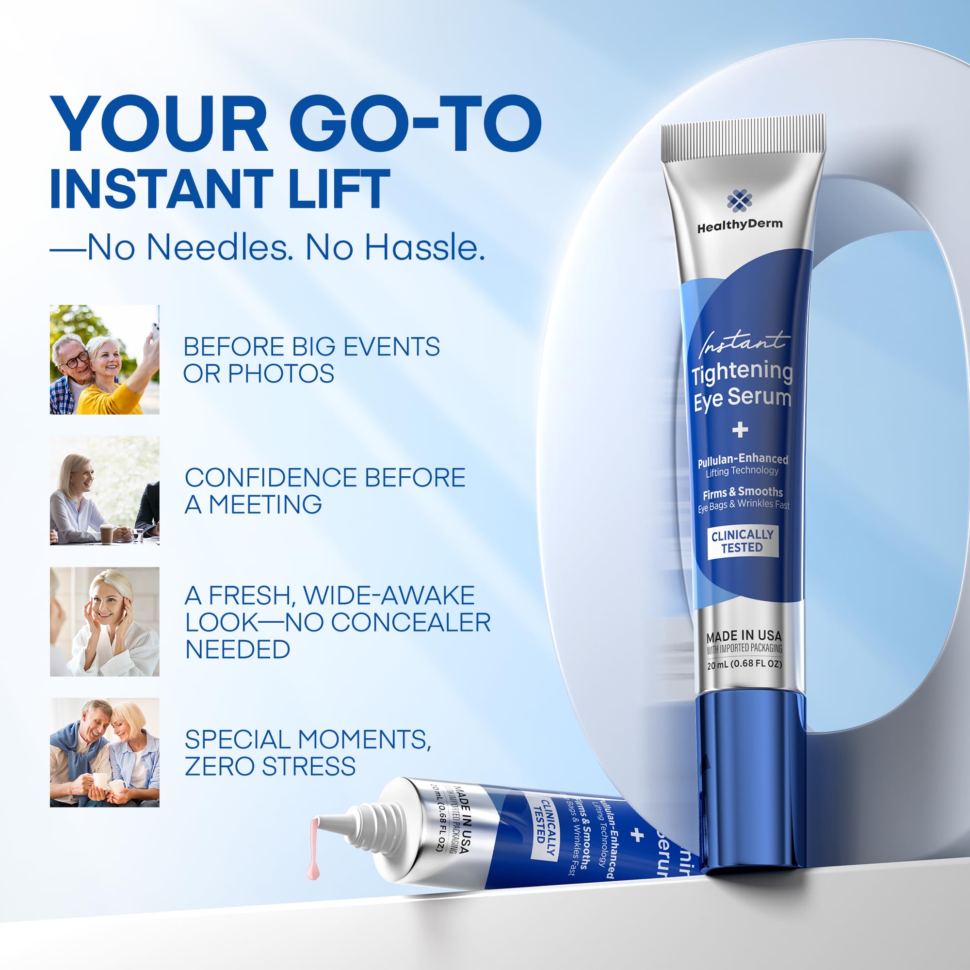 HealthyDerm Instant Under Eye Lift Serum - Anti-Aging & Firming (20ml)