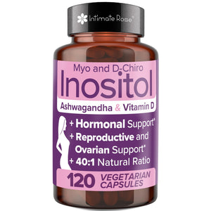 Myo-Inositol & D-Chiro Inositol 40:1 Blend + Vitamin D3 + Ashwagandha - Vegan Capsule