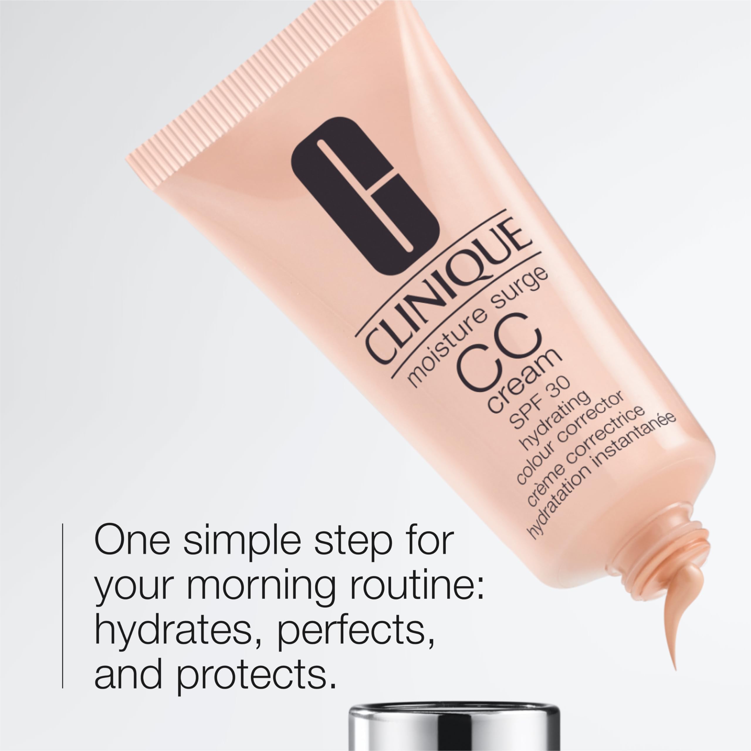 Clinique Moisture Surge Daily CC Cream Hydrating Colour Corrector Broad Spectrum SPF 30 For All Skin Types | Medium Coverage, Natural Finish, Medium Deep, 1.35 Fl Oz