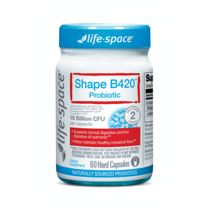 Life-Space Shape B420™ Probiotics, Clinically Studied Strains, Supplement for Women and Men