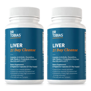 Dr. Tobias Liver 21 Day Cleanse, Herbal Liver Detox Cleanse with Solarplast, Artichoke Extra