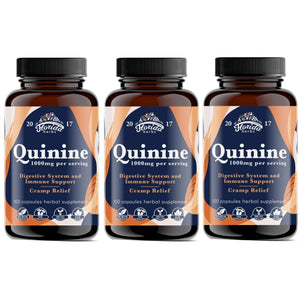 Leg Cramps Support Organic Pills - 1000 mg - Quinine Tablets for Cramp Defense 