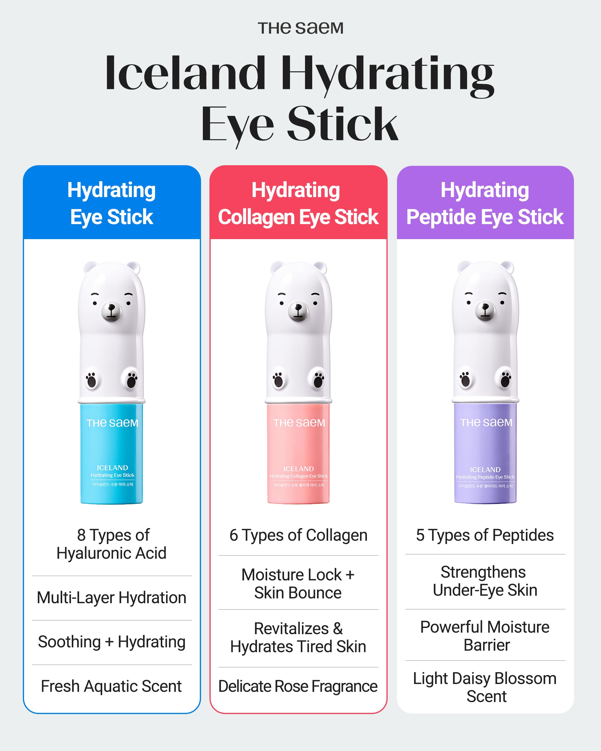 theSAEM Iceland Eye Stick Bundle - Brighten & Plump (2 Pack)