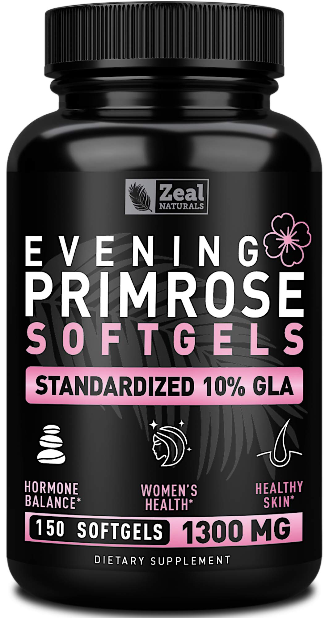 Evening Primrose Oil Capsules (150 Liquid Softgels | 1300mg) Premium Evening Primrose Oil – Natural