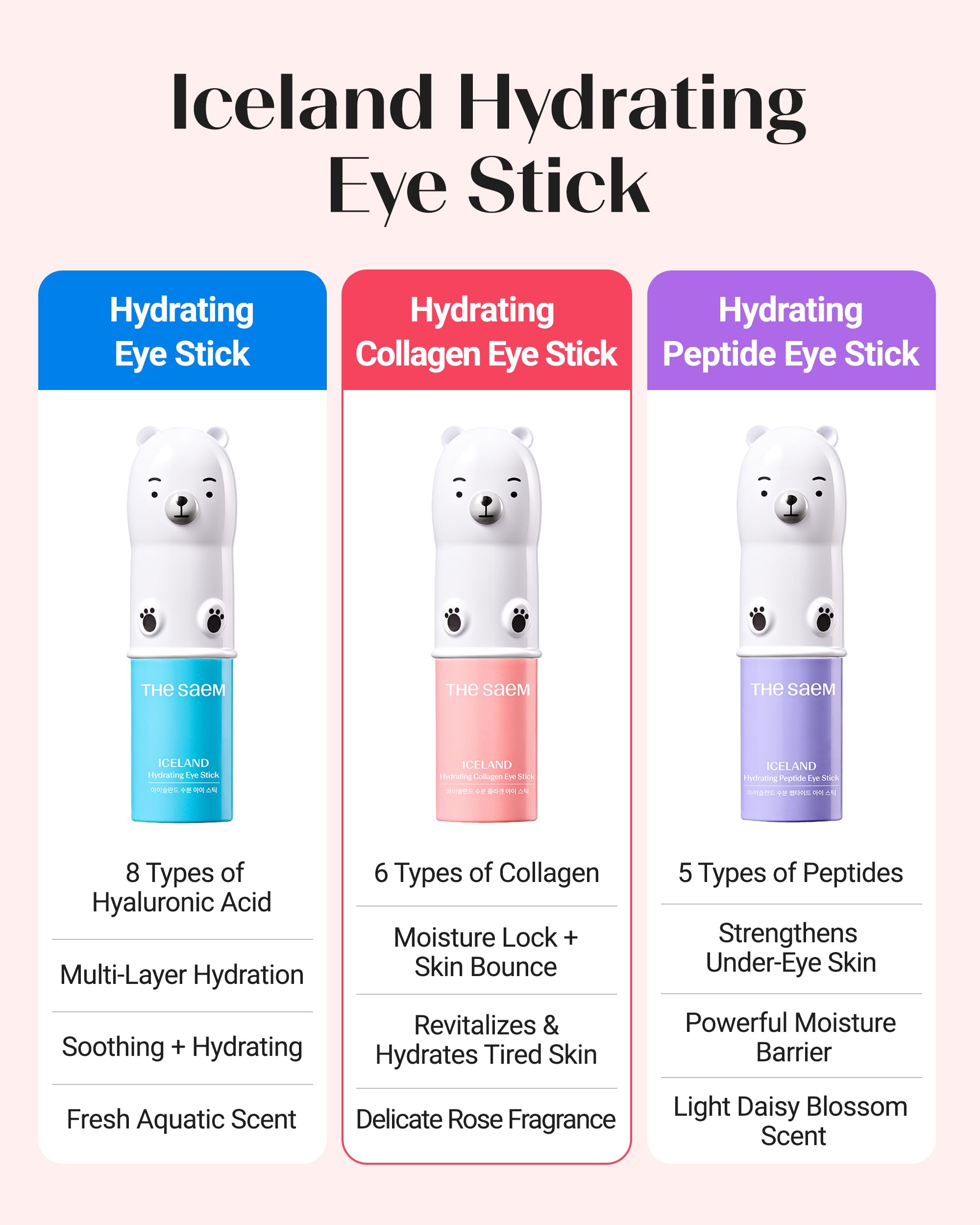 theSAEM Iceland Hydrating Collagen Eye Stick - Firming & Smoothing (0.38 oz)