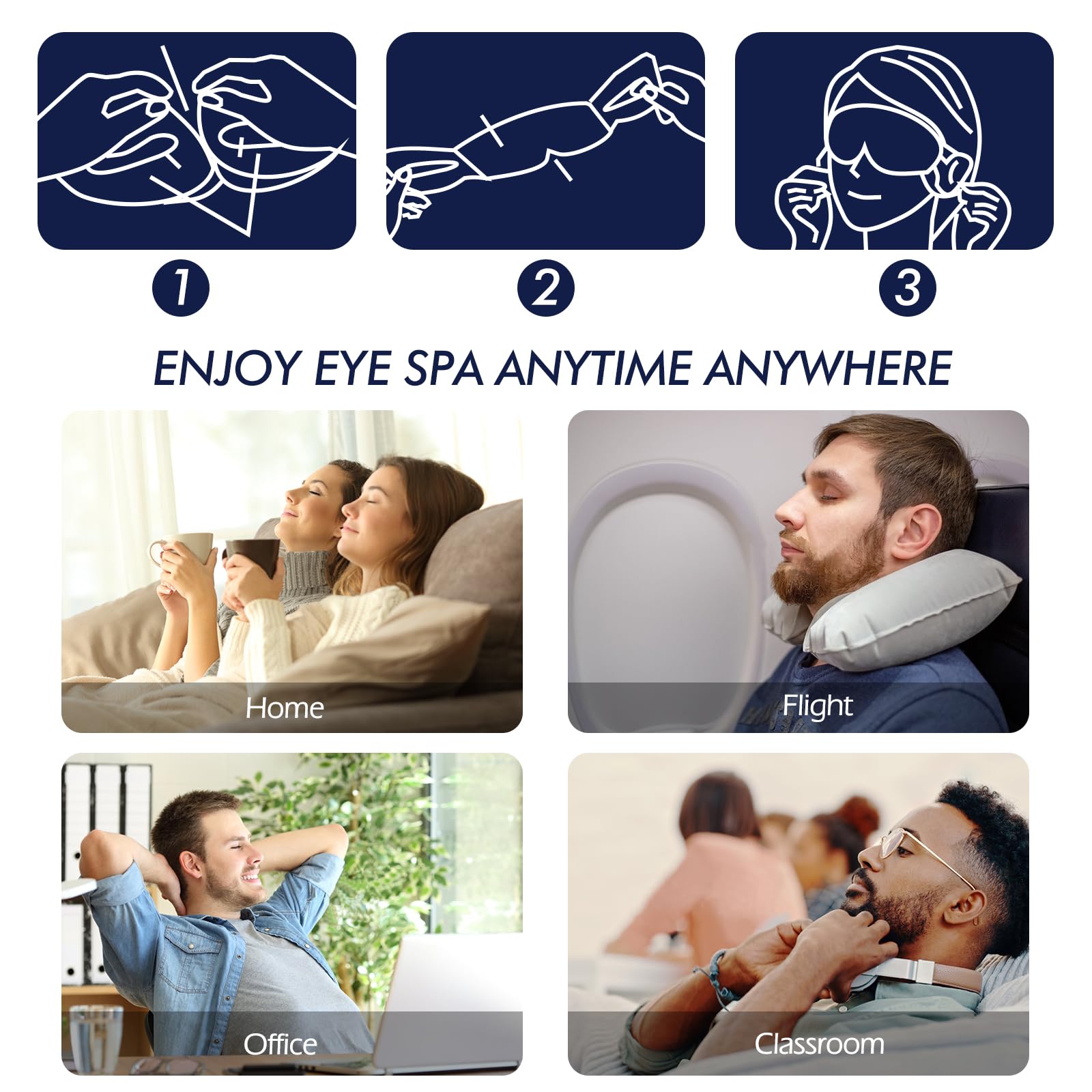 Jekeno Steam Eye Mask - Monthly Care Value Pack (30 Packs)