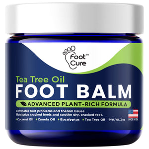 Tea Tree Oil Foot Balm/ Moisturizer For Dry Cracked Feet - Instantly Hydrates & Soothes 