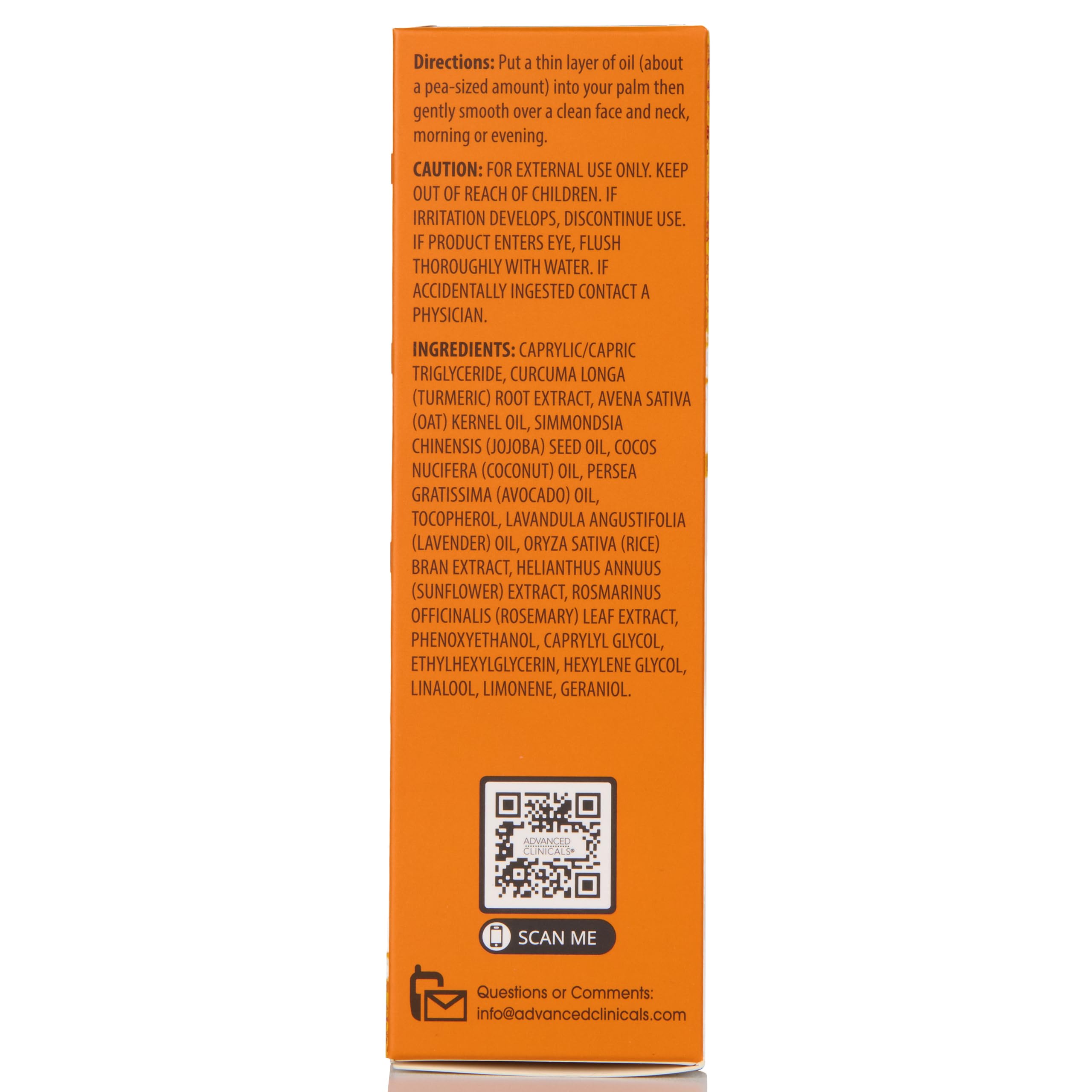 Advanced Clinicals Turmeric Oil Serum – Antioxidant Glow Duo (52ml x 2)