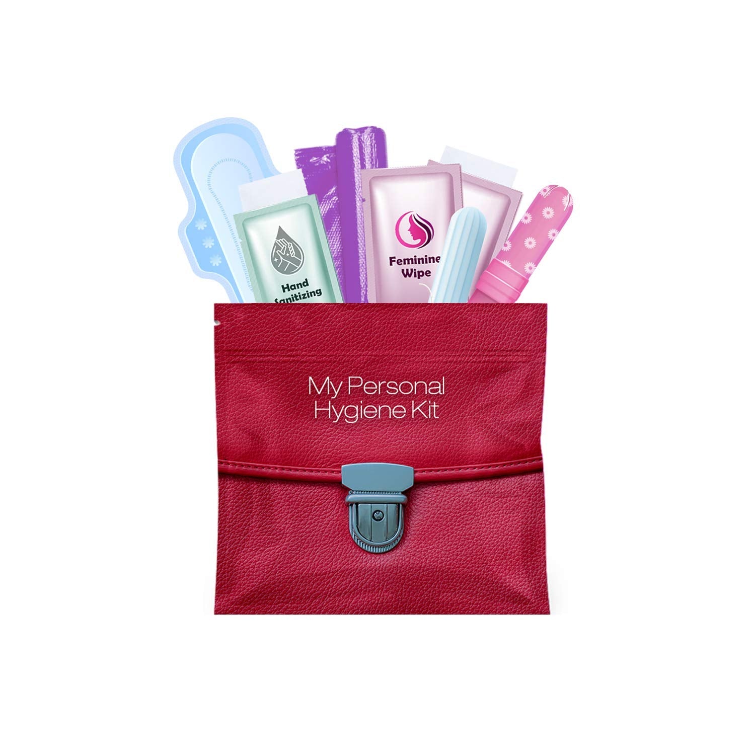 Menstrual Kit All-in-One | Convenience on The Go | Single Period Kit Pack for Travelling, Tweens