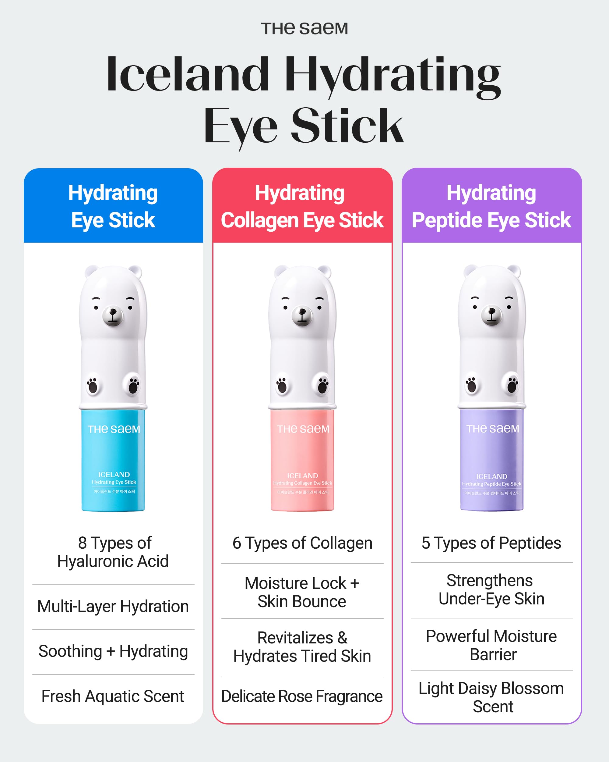 theSAEM Iceland Eye Stick Bundle - Ultimate Anti-Aging Duo (2 Pack)