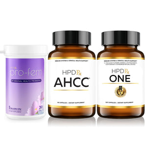 HPD Rx AHCC, Pro Fem, & ONE Bundle for Women