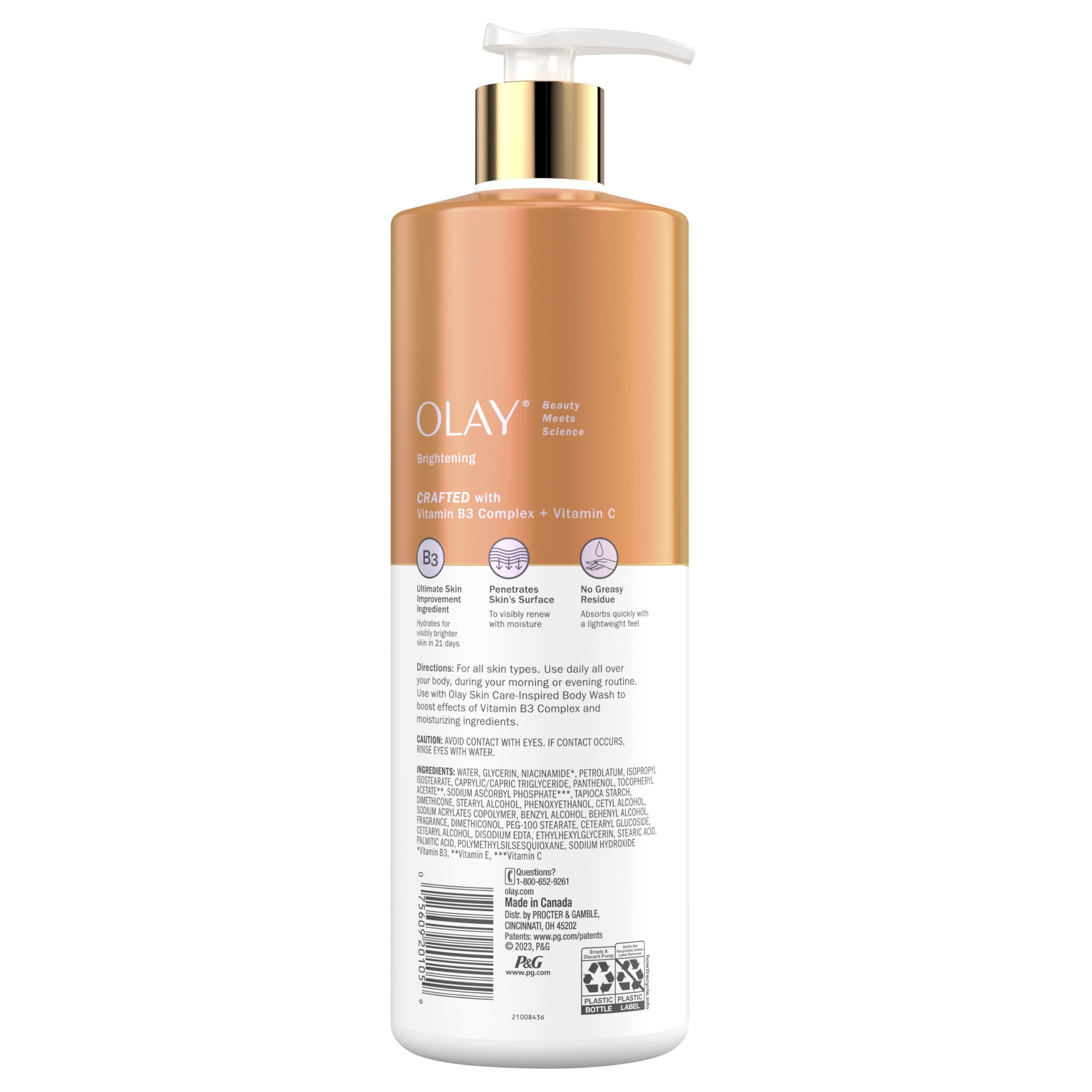 Olay Brightening Body Lotion with Vitamin C Serum 17 fl oz