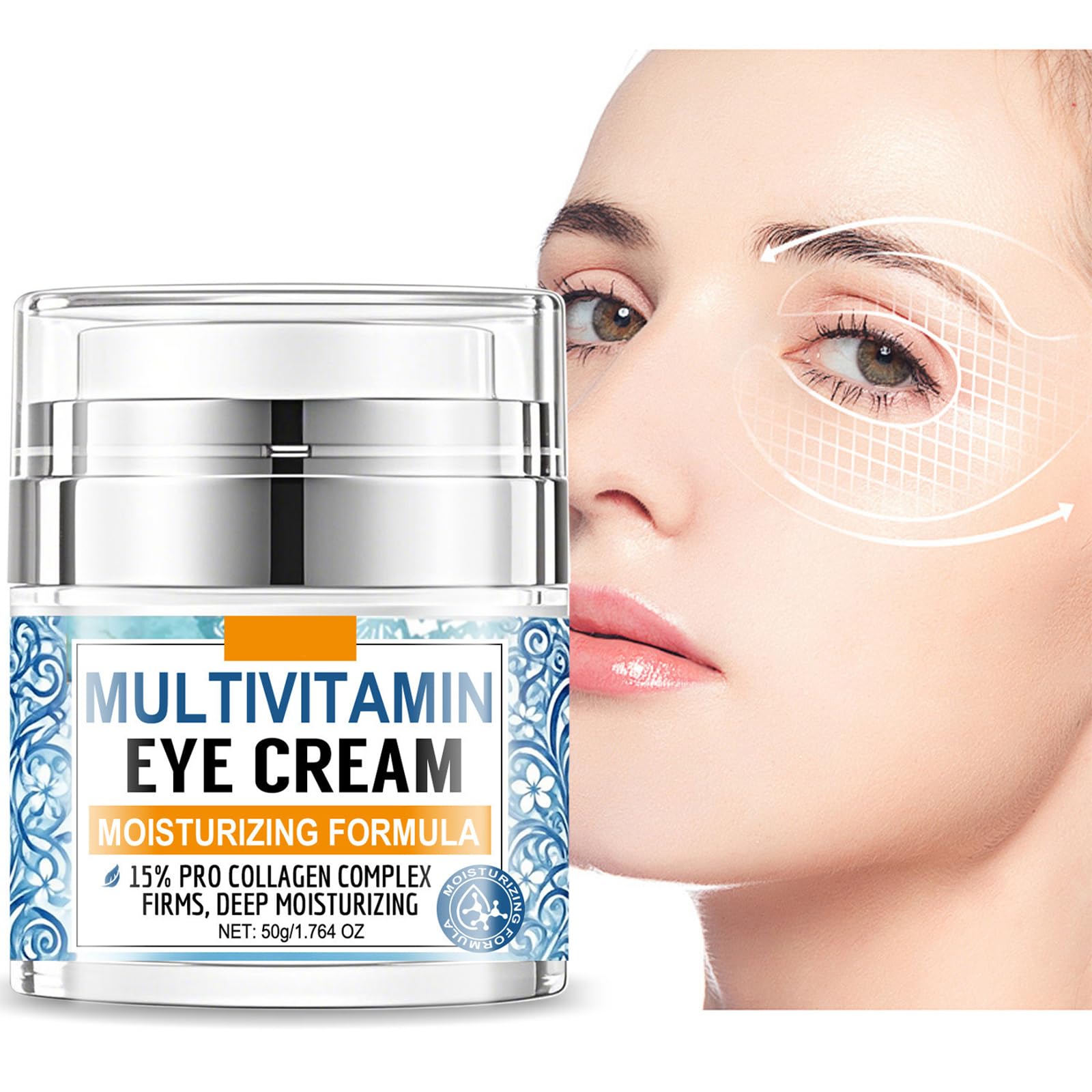 Collagen Complex Eye Cream – Tripeptide & Rice Bran Firming Treatment (50g)