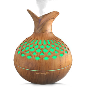 Aroma Diffuser for Essential Oils, Ultrasonic Aromatherapy Flower Oil Diffuser, Modern Cool Mist 