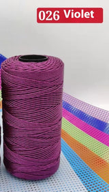 Ice Silk Yarn 1.5mm Polypropylene Crochet Thread DIY Knitting Yarn