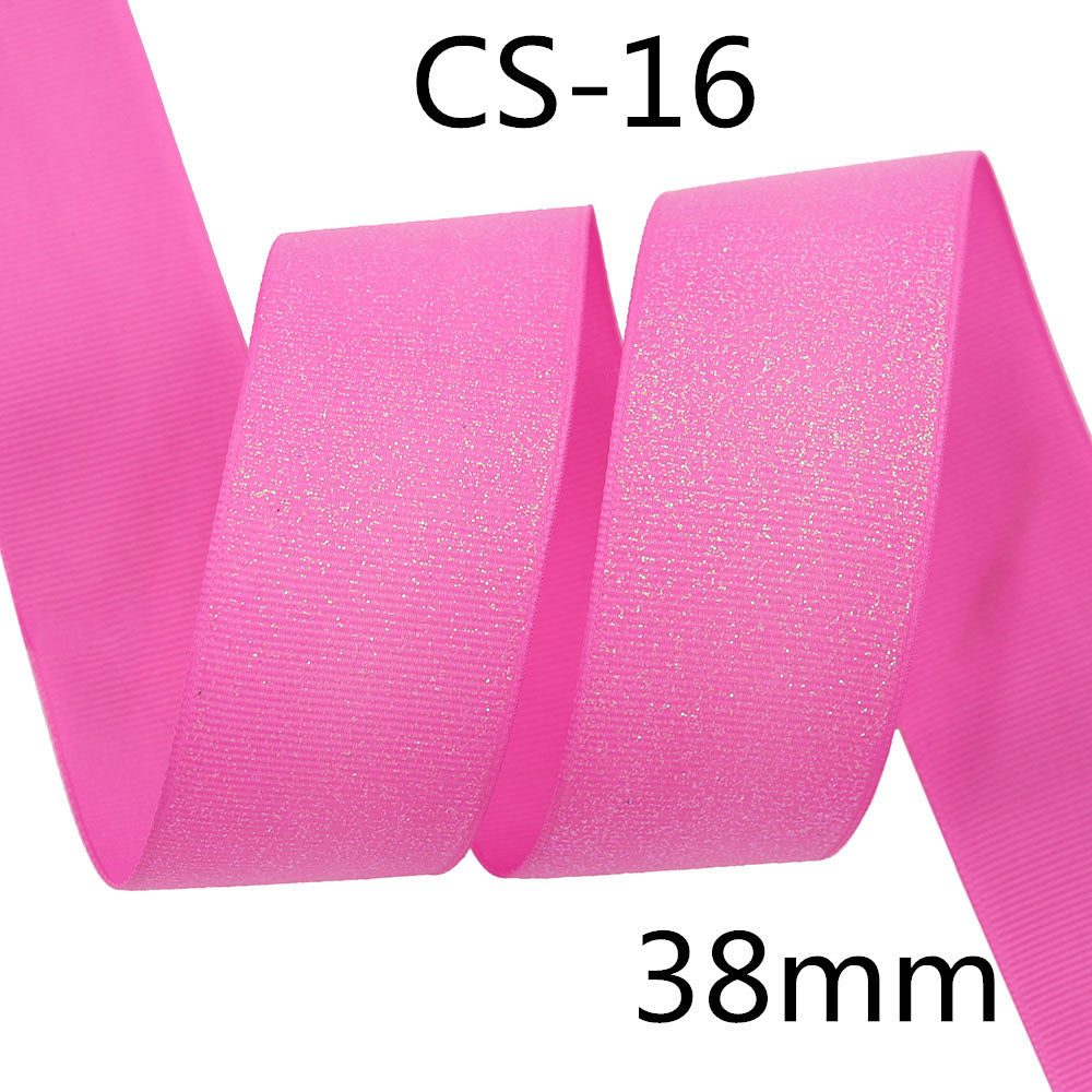Glitter Ribbed Ribbon 38mm Sparkle Gift Wrapping Craft Decoration Band