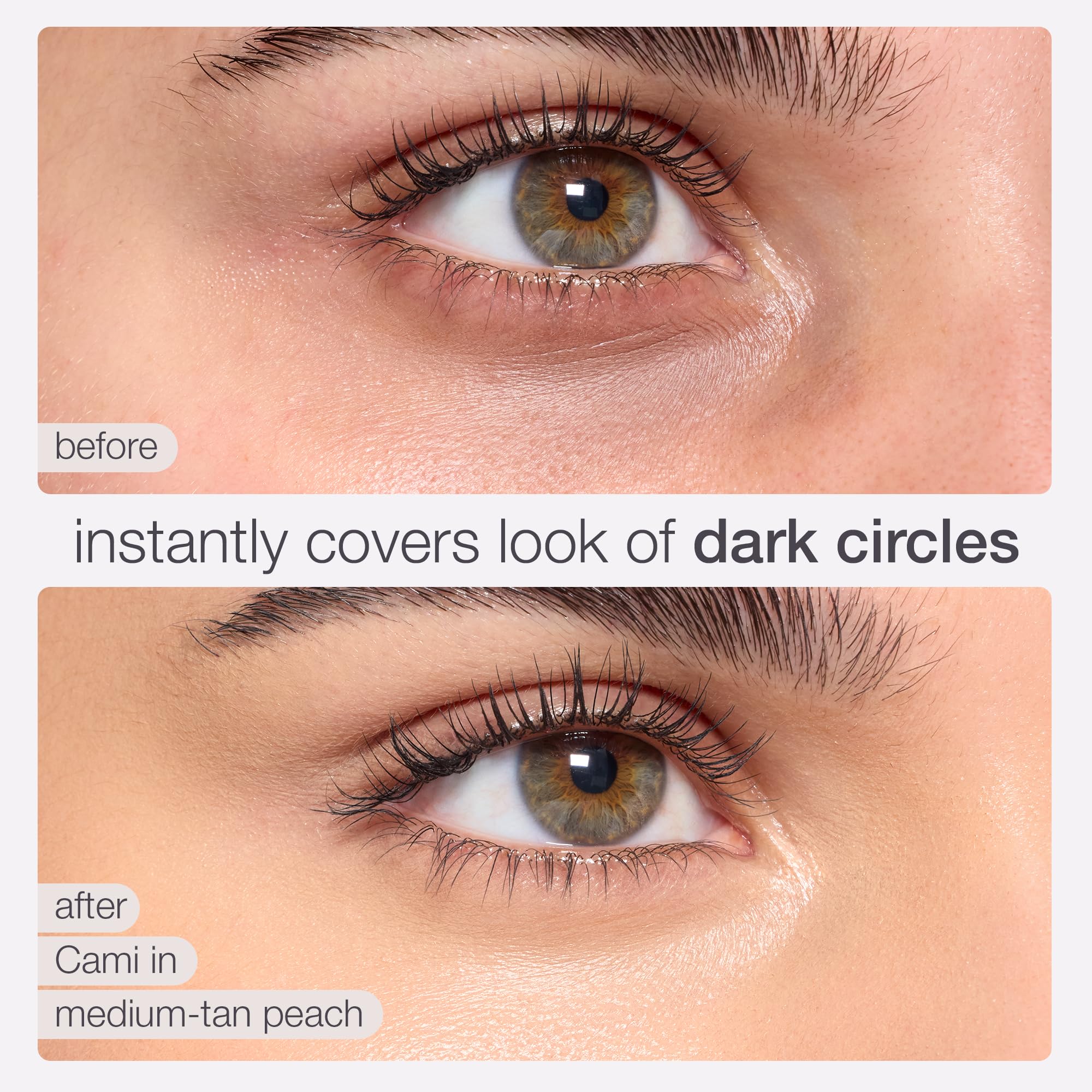 tarte colored clay cc undereye corrector – Full-Coverage Concealer with Vegan Squalane & Caffeine for Dark Circles & Discoloration, Smooths, Cruelty-Free, full size, medium-tan peach
