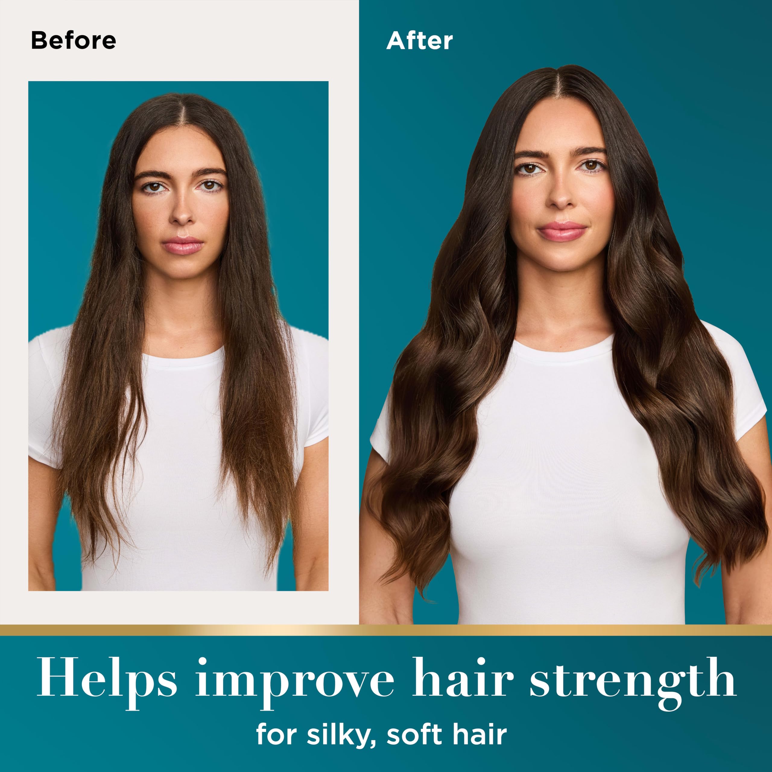 OGX Renewing + Argan Oil of Morocco, Cold-Pressed Argan Oil for Hair Penetrating Treatment & Shine, Moisturizing & Strengthening Silky Oil for All Hair Types, Paraben & Sulfate Free, 3.3 fl oz