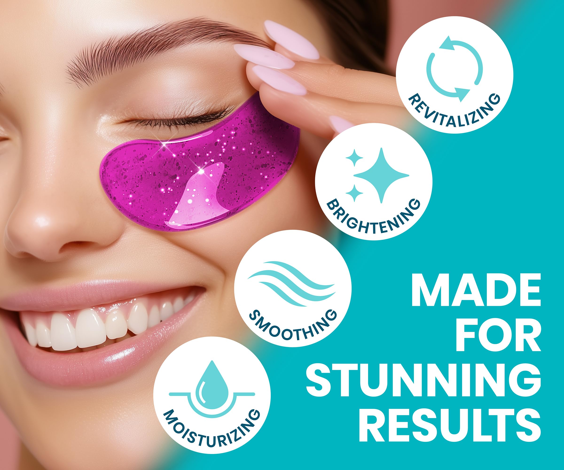 Stylia Collagen & Vitamin C Under Eye Patches - Vegan Travel Set (6 Pairs)