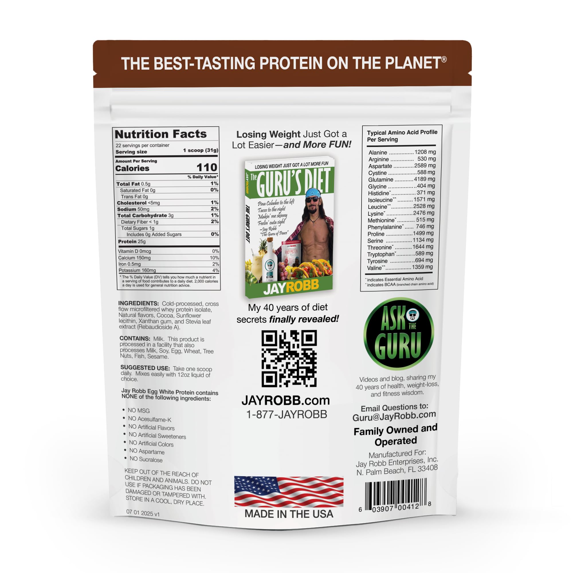JAYROBB Whey Protein (1.5 Pound, Chocolate)