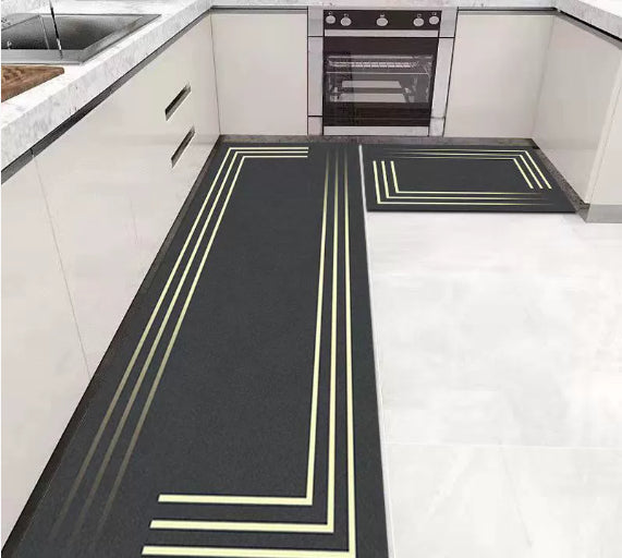 Non Slip Door Mat Crystal Velvet Floor Rug Washable Entryway Carpet