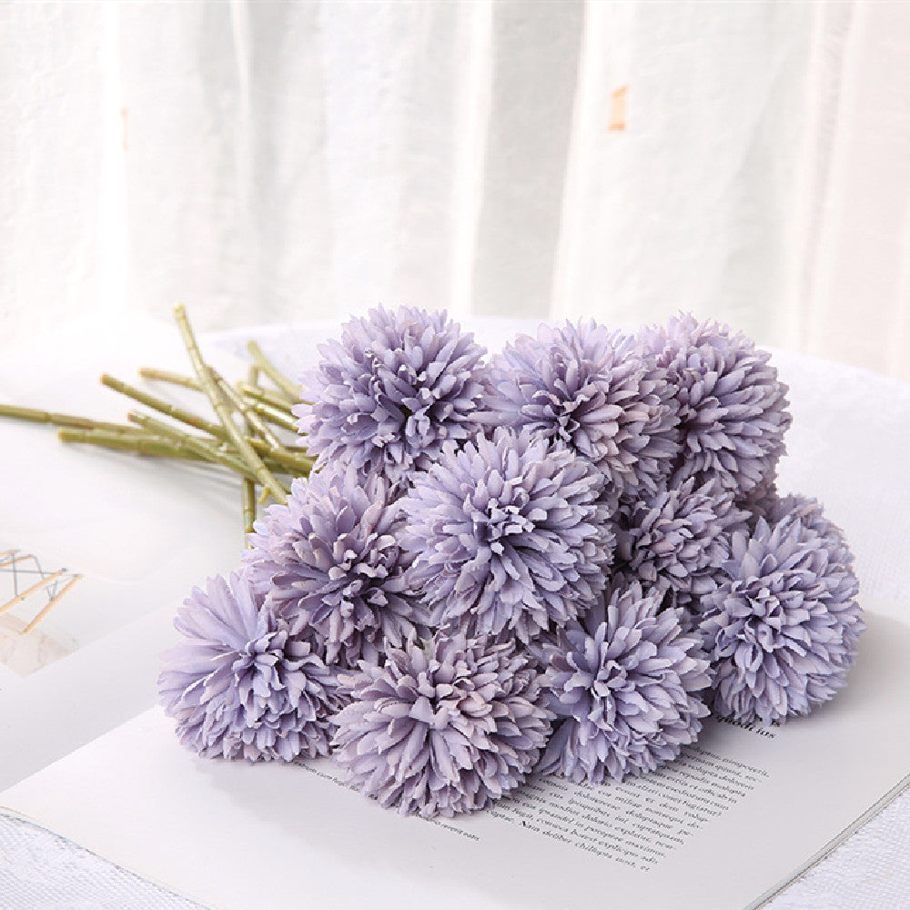 Artificial Dandelion Chrysanthemum Silk Flower Bouquet Home Wedding Decor