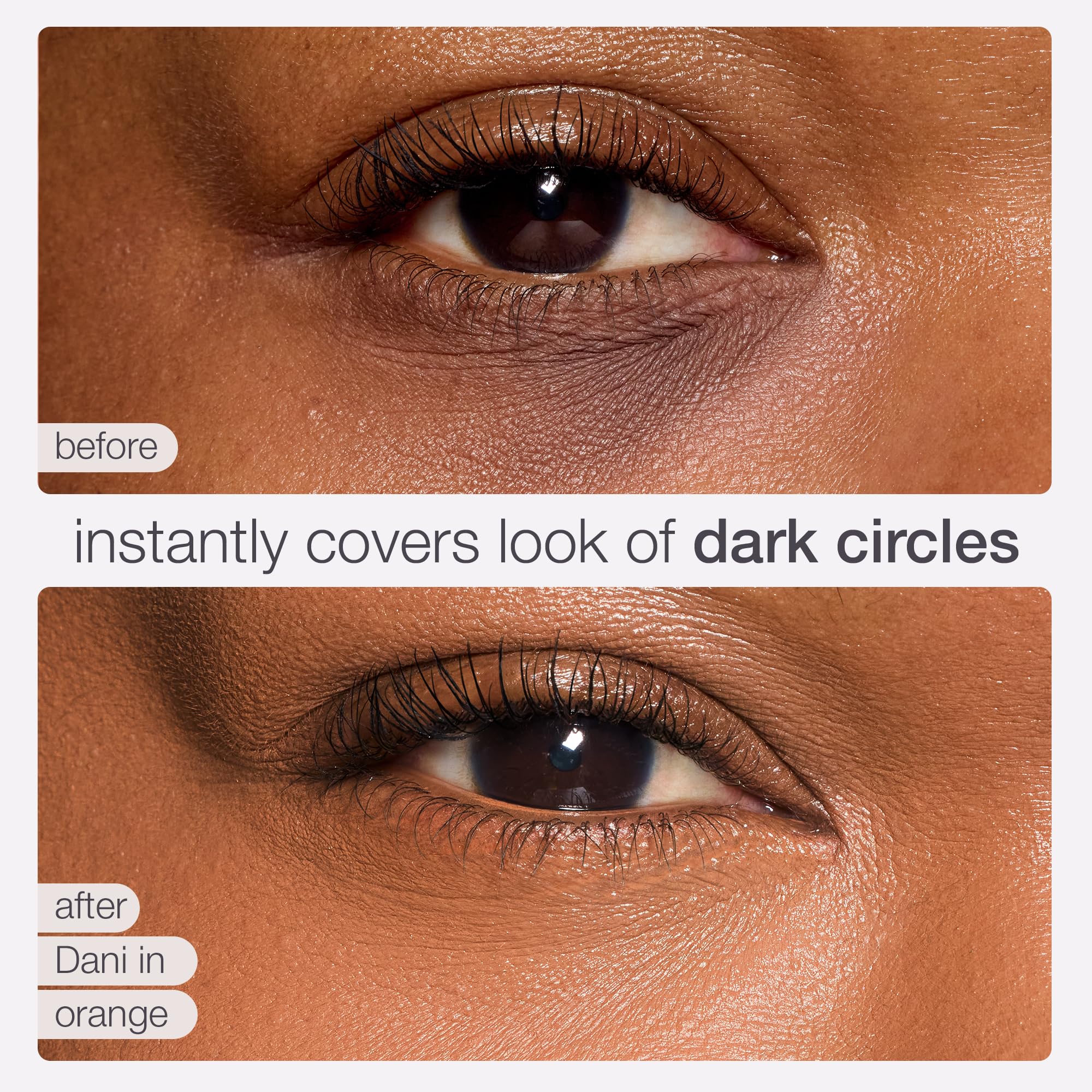 tarte colored clay cc undereye corrector – Full-Coverage Concealer with Vegan Squalane & Caffeine for Dark Circles & Discoloration, Smooths, Cruelty-Free, full size, orange