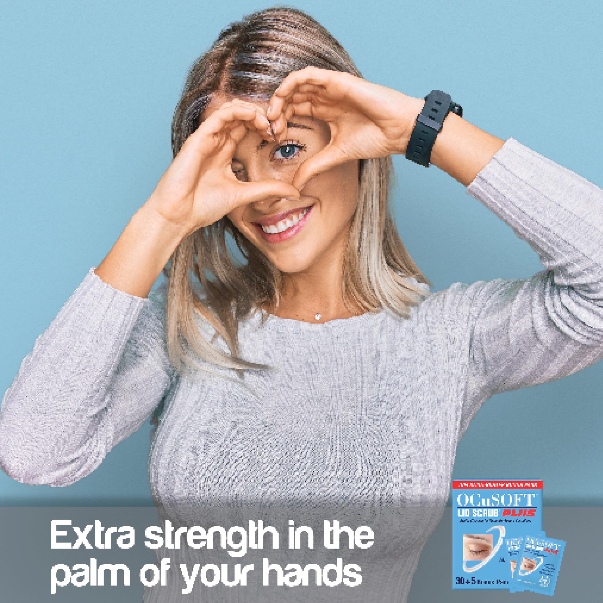 OCuSOFT Lid Scrub PLUS - 35 Pre-Moistened Leave-On Eyelid Wipes - Extra Strength Cleanser for Eyelid Hygiene