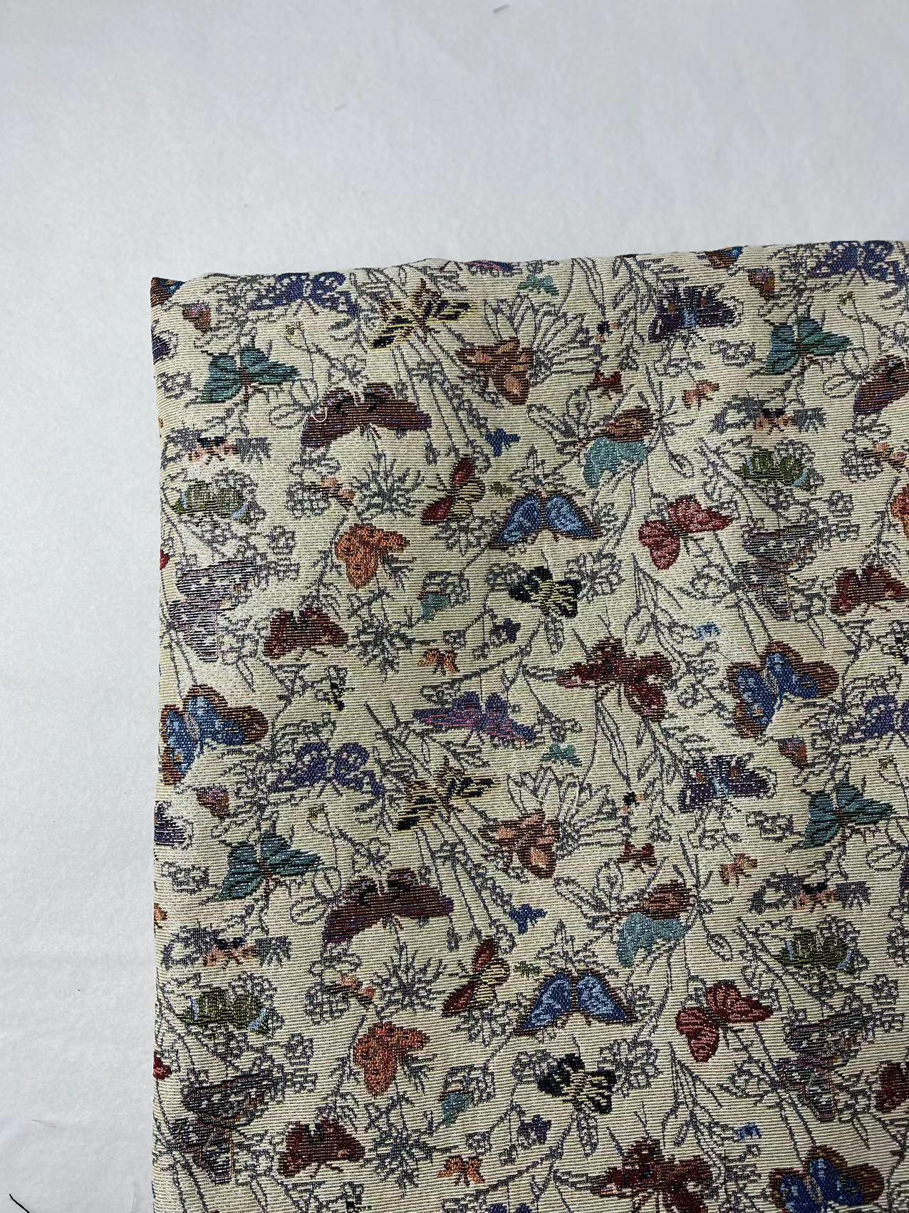 Ethnic Jacquard Fabric Polyester Upholstery Sewing Cloth 147cm Wide