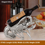 Lobster Wine Rack Resin Bottle Holder European Style Home Bar Decor