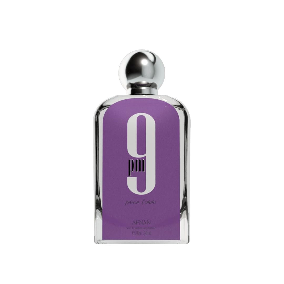 Afnan 9 PM Pour Femme Eau de Parfum 3.4 fl oz perfume bottle