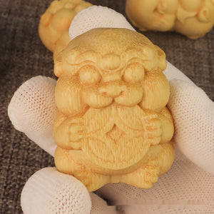 bamboo carved ornament lucky coin holder handmade bamboo decor
