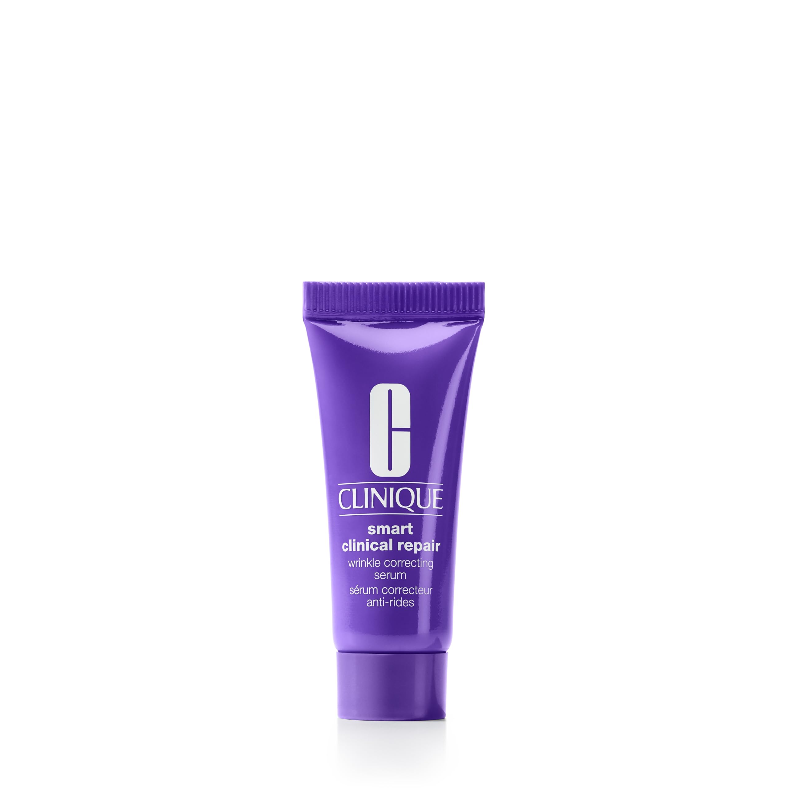 Clinique Smart Clinical Repair Mini 0.34 Fl Oz bottle – a small but powerful anti-aging serum for travel.