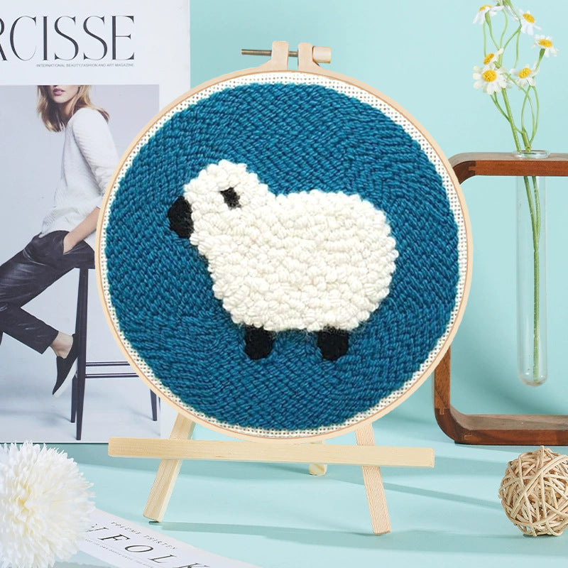 diy poke embroidery kit string art handmade chinese style craft set