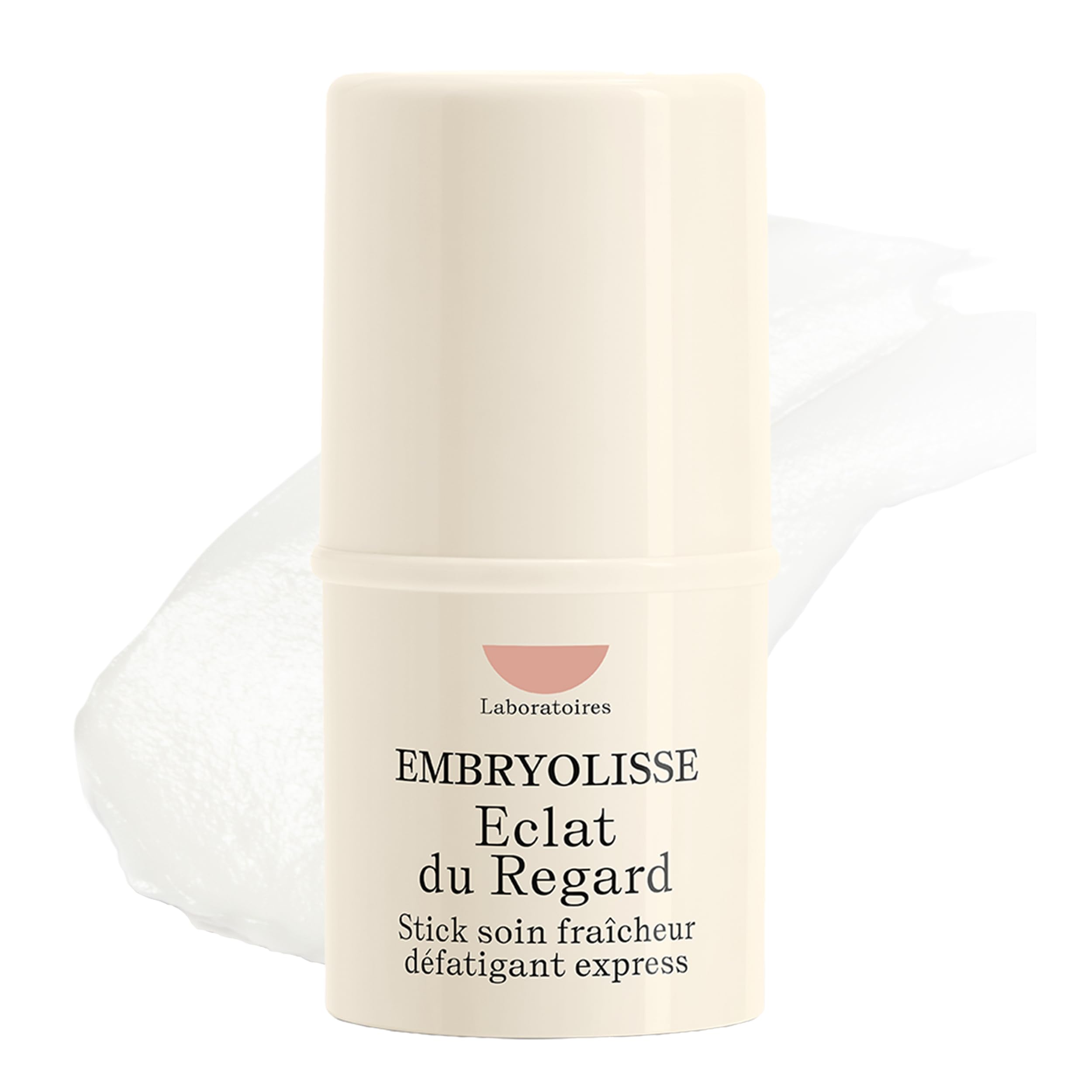 Embryolisse Radiant Eye Stick 0.15 Fl Oz cooling balm for dark circles, puffiness, and undereye makeup preparation.