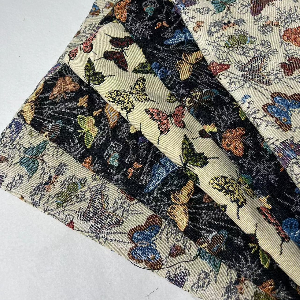 ethnic jacquard fabric polyester upholstery sewing decorative cloth 147cm