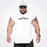 Men Gym Stringer Tank Top Bodybuilding Cotton Sleeveless Workout Vest Fitness Singlet